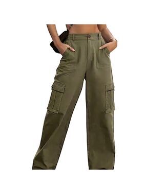 Y2K K-pop Trendy Olivr Cargo Pants